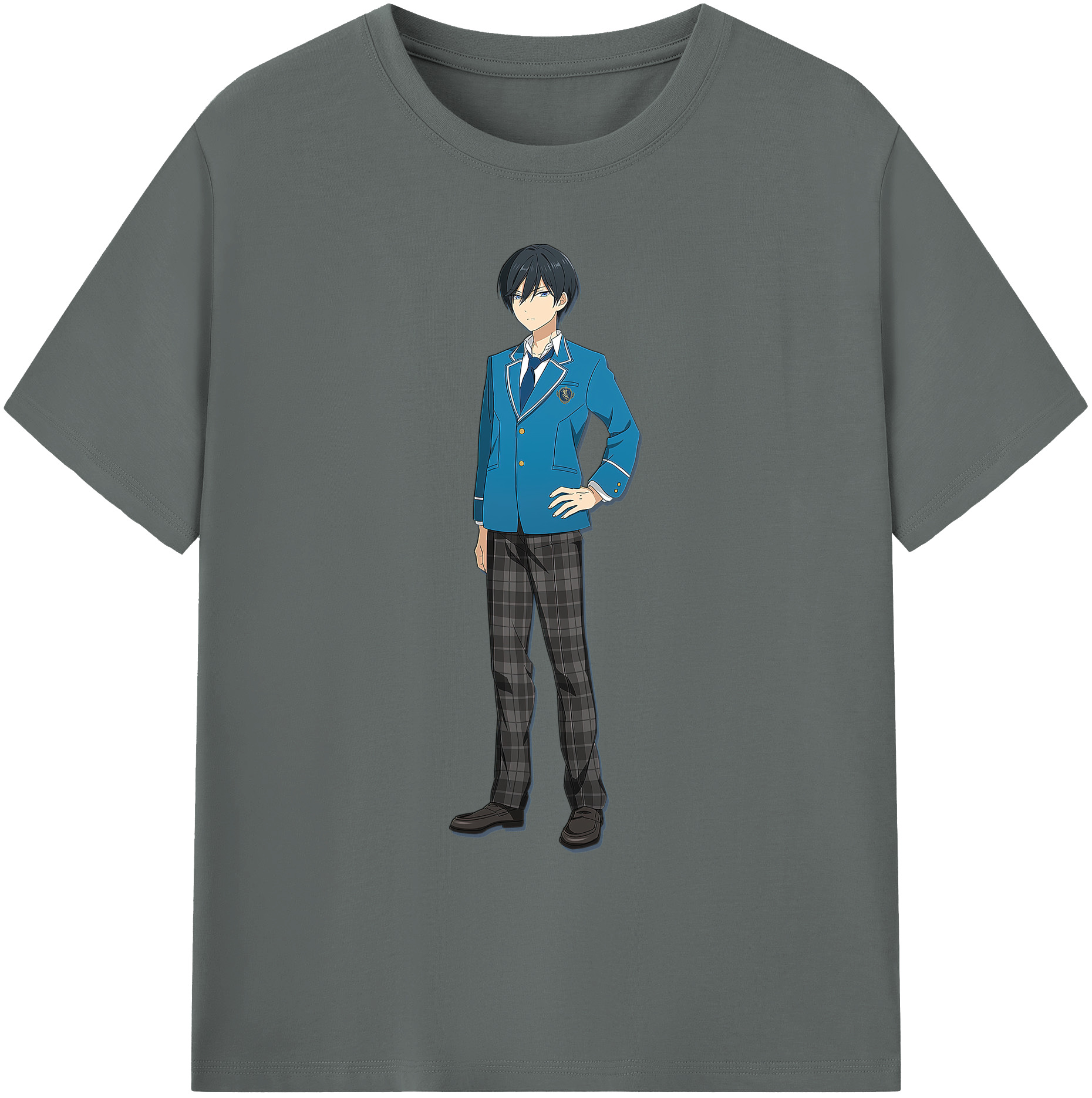 （画像用） あんさんぶるスターズ! Ensemble Stars 綿100％ メンズ半袖Tシャツ｜肌触りやわらか＆通気性